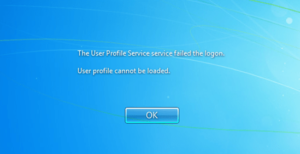Windows 7 User profile error